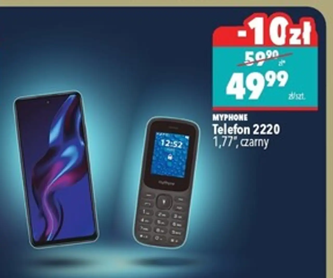 MYPHONE Telefon 2220 1,77", czarny
