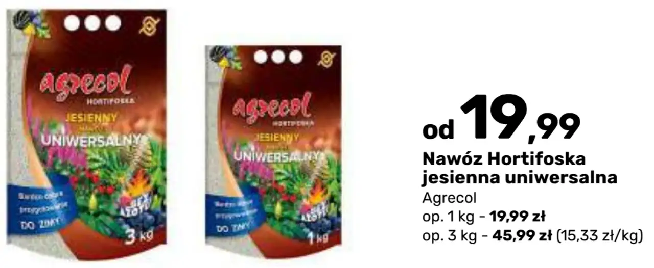 Nawóz Hortifoska jesienna uniwersalna Agrecol