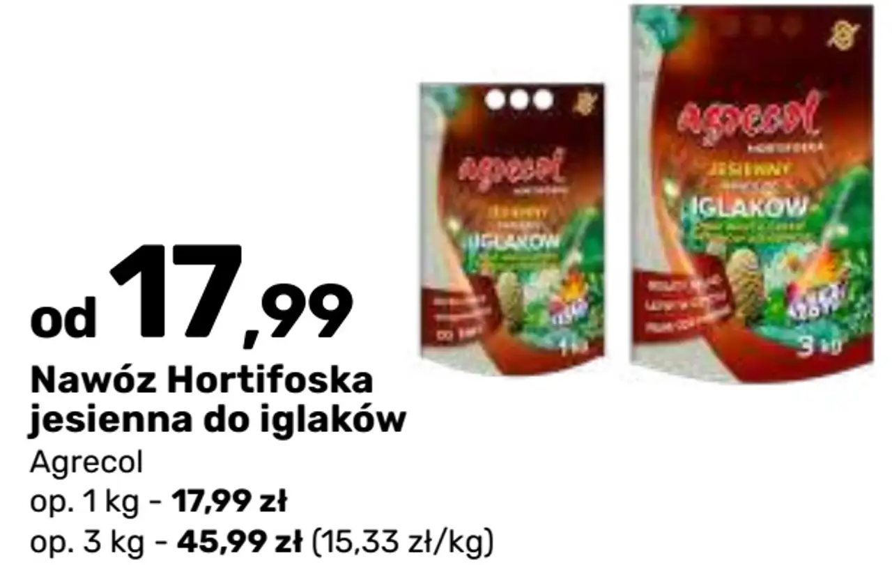 Nawóz Hortifoska jesienna do iglaków Agrecol