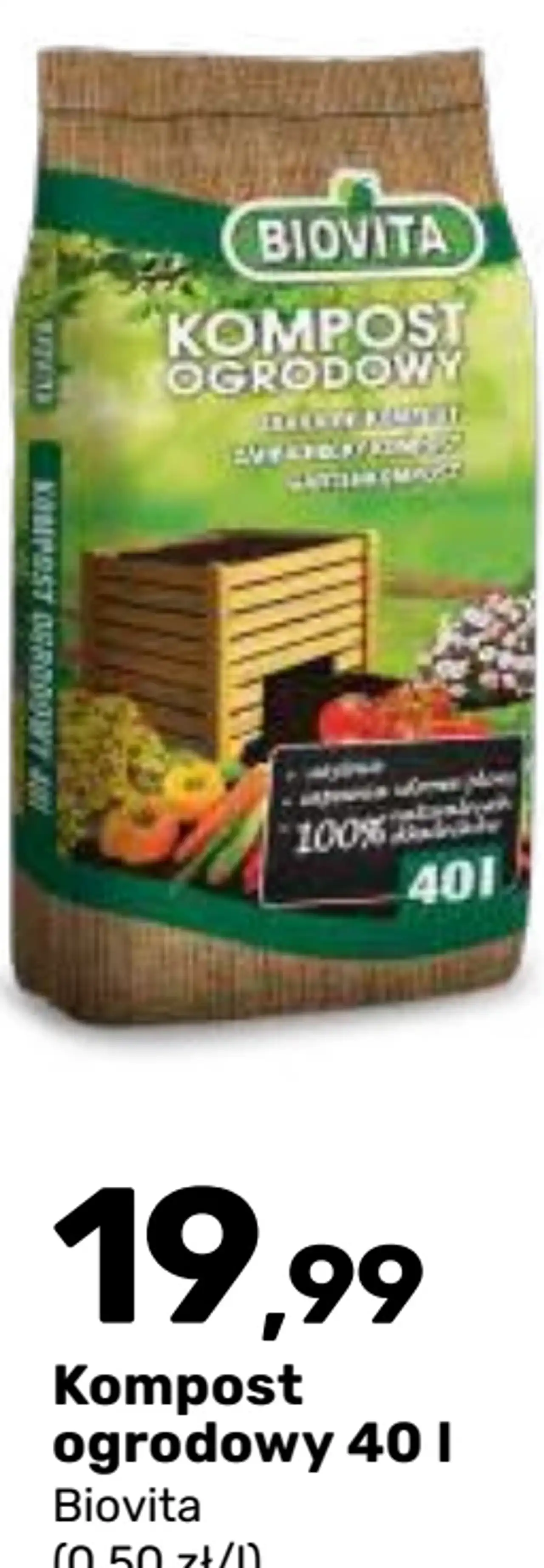 Kompost ogrodowy 40 l Biovita
