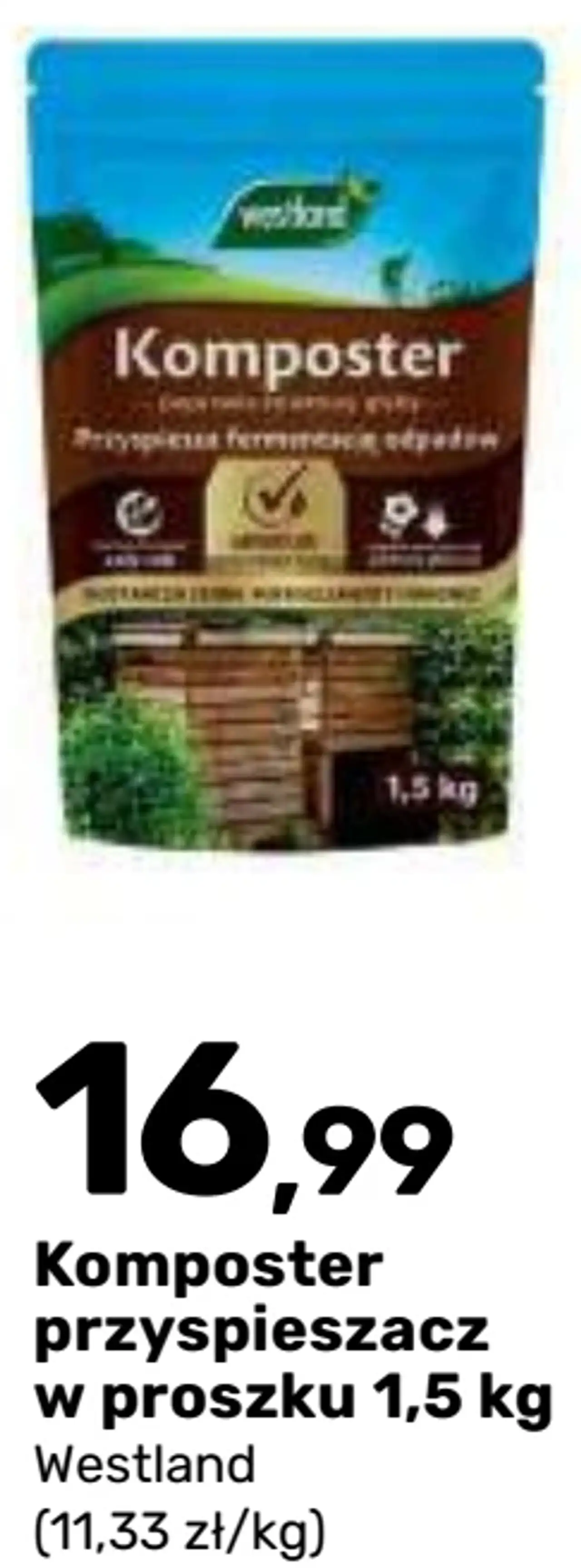 Komposter przyspieszacz w proszku 1,5 kg Westland