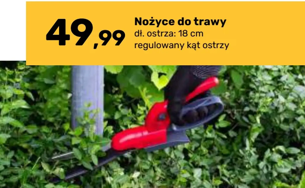 Nożyce do trawy dł. ostrza: 18 cm