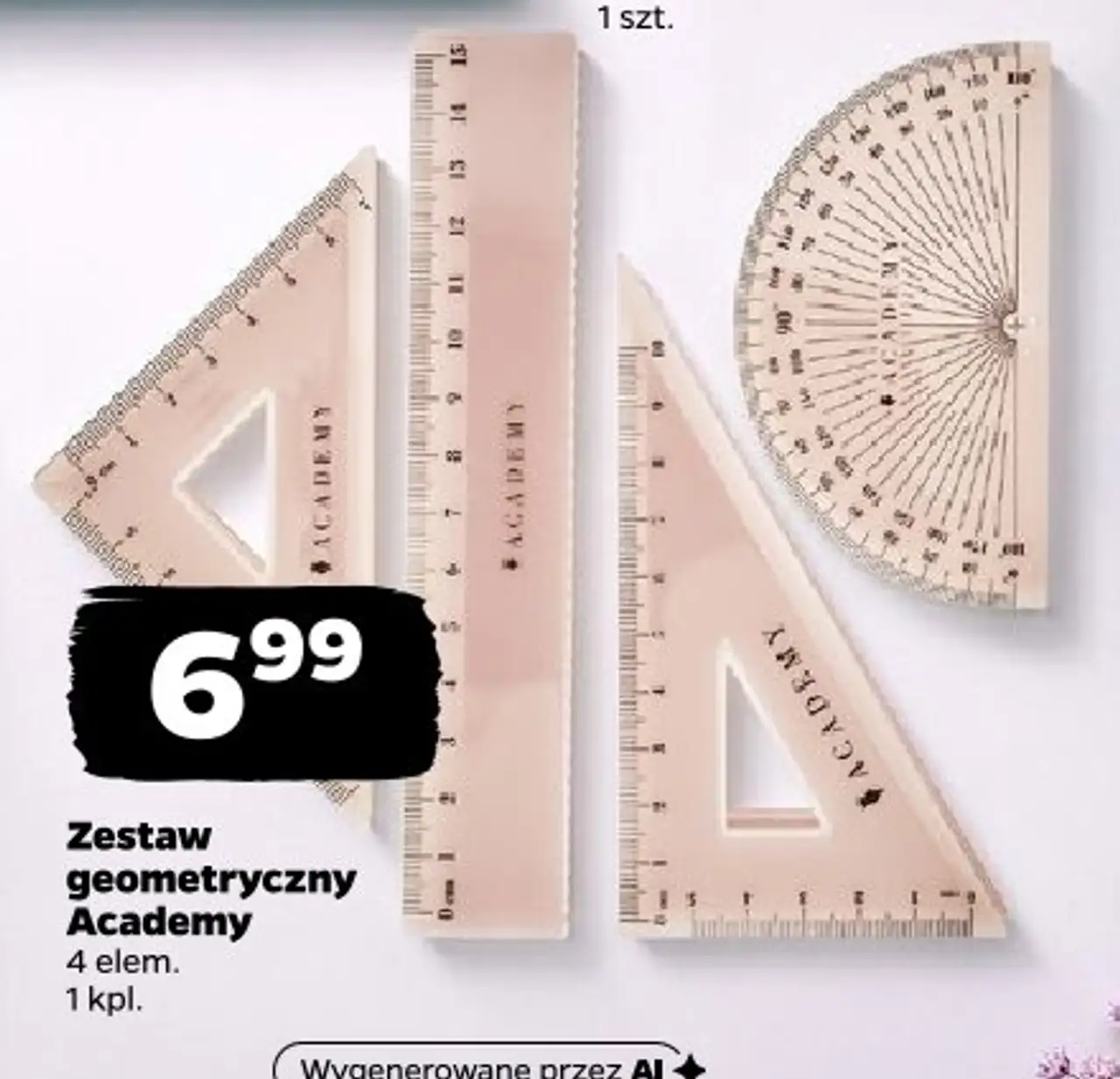 Zestaw geometryczny Academy Interdruk