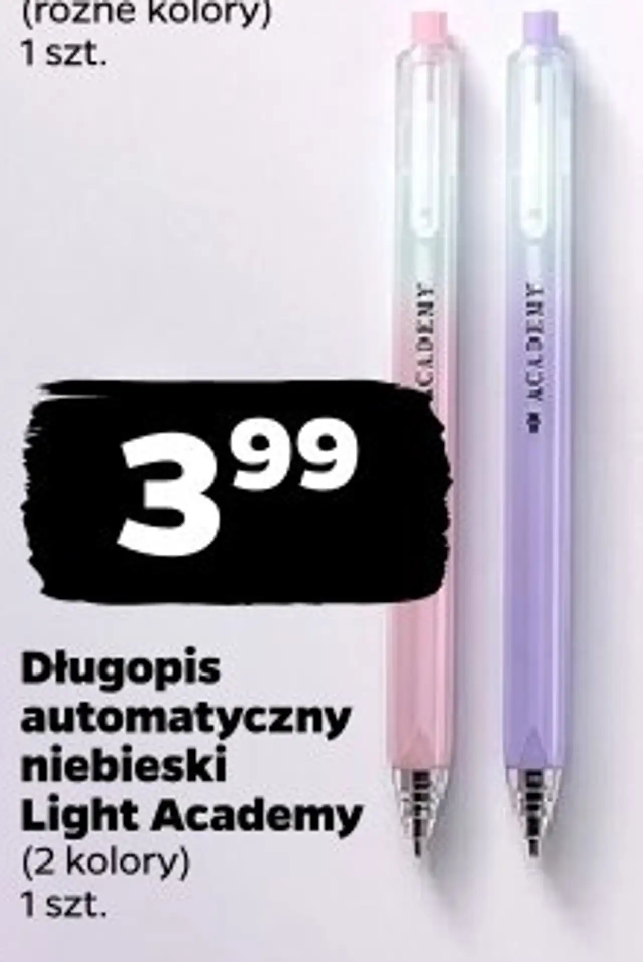 Długopis automatyczny niebieski Light Academy Interdruk