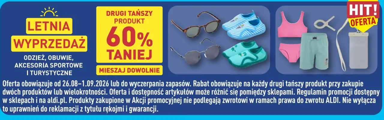 Letnia Wyprzedaż - Odzież, obuwie, akcesoria sportowe i turystyczne
