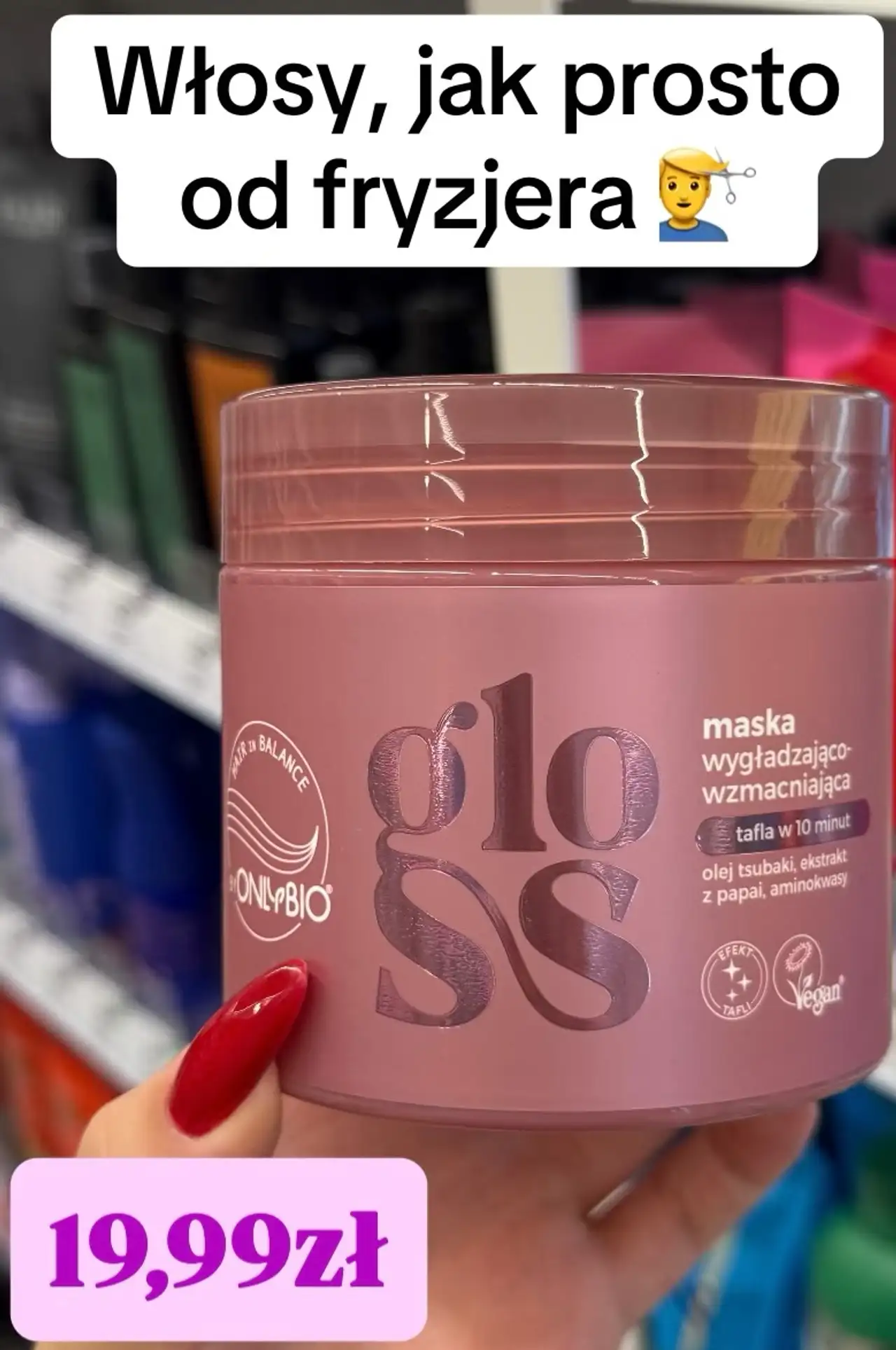 OnlyBio Hair in Balance Gloss maska wygładzająco-wzmacniająca