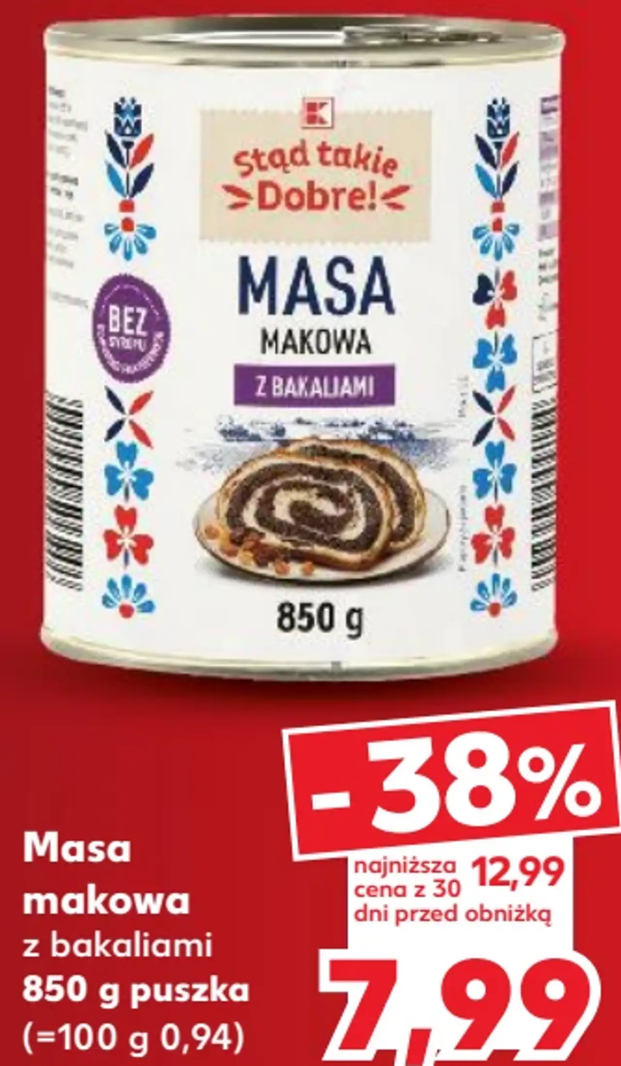 Masa makowa z bakaliami Stąd takie Dobre!