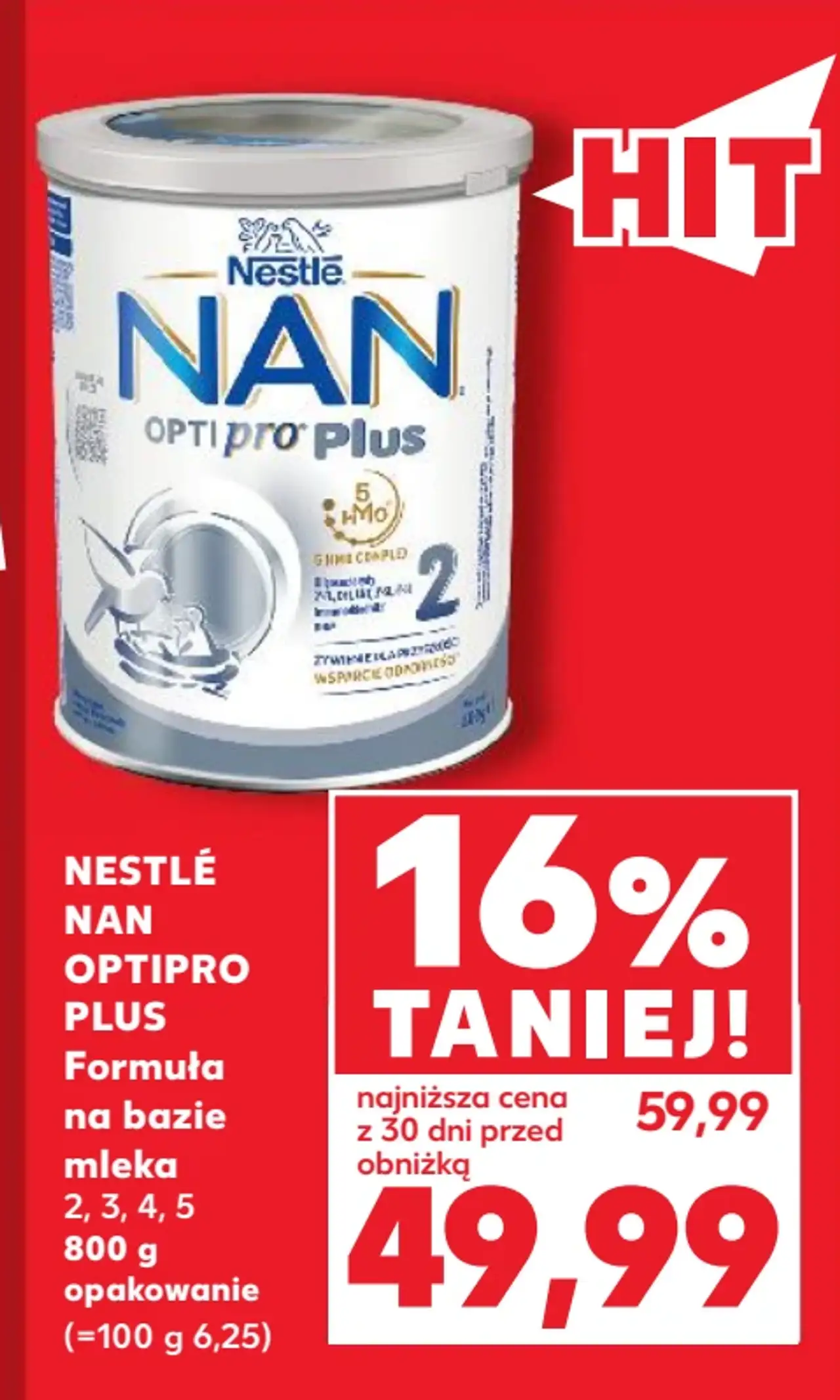 Formuła na bazie mleka Nestlé NAN OPTIPRO Plus 2, 3, 4, 5