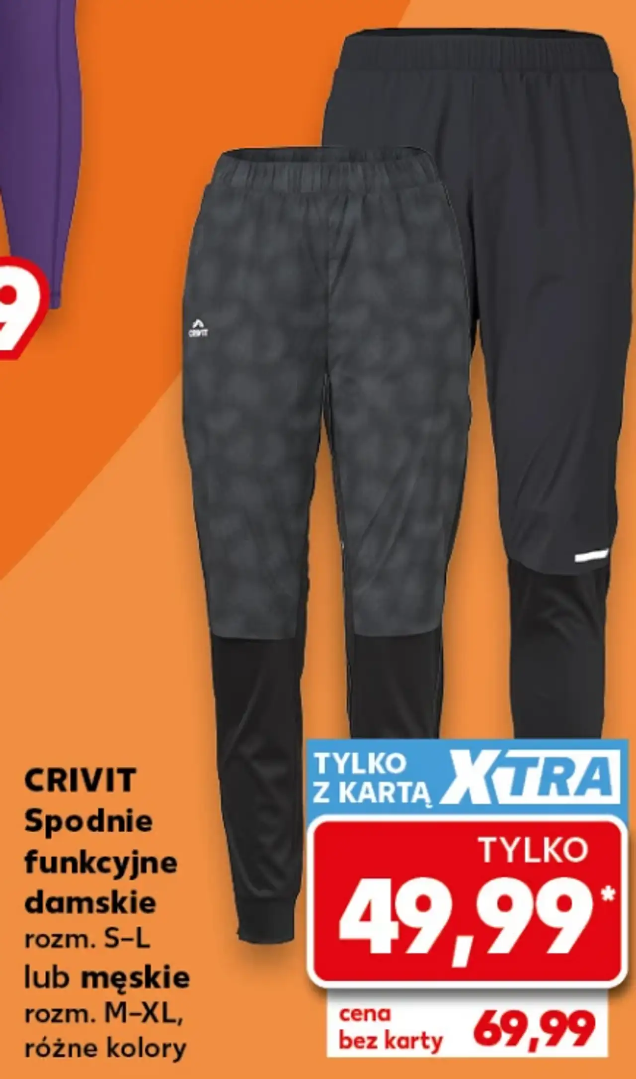 CRIVIT Spodnie funkcyjne damskie lub męskie