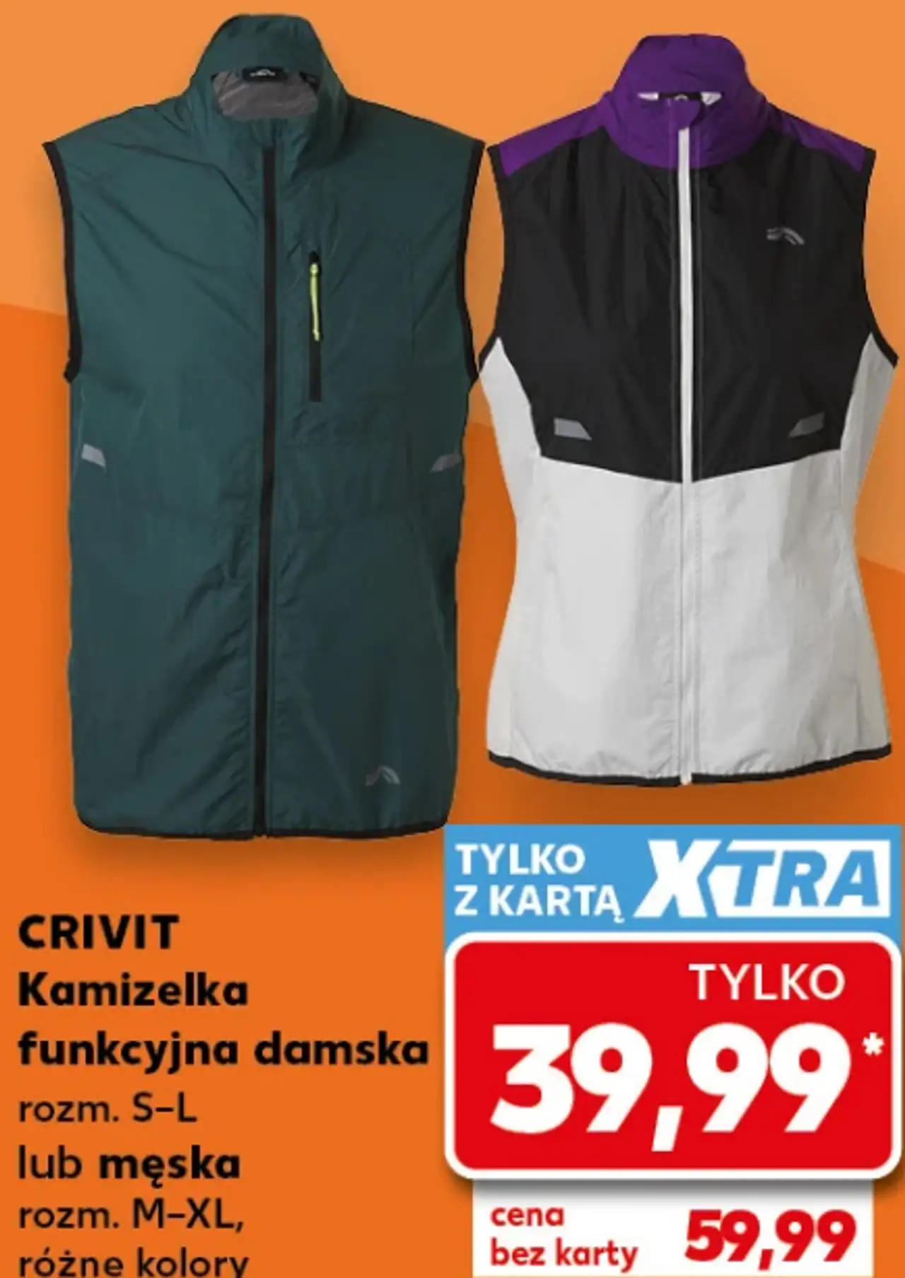CRIVIT Kamizelka funkcyjna damska lub męska