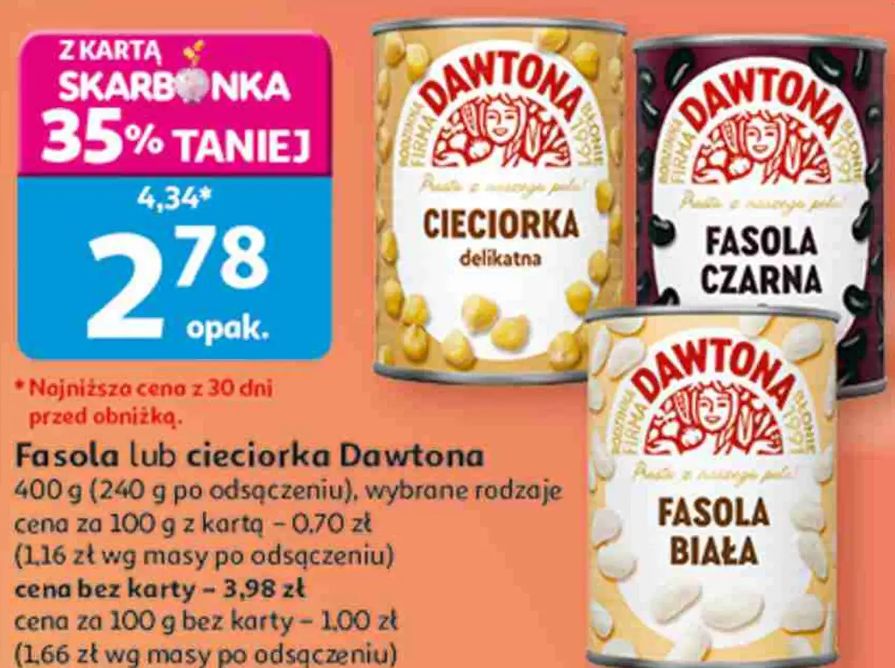 Fasola lub cieciorka Dawtona