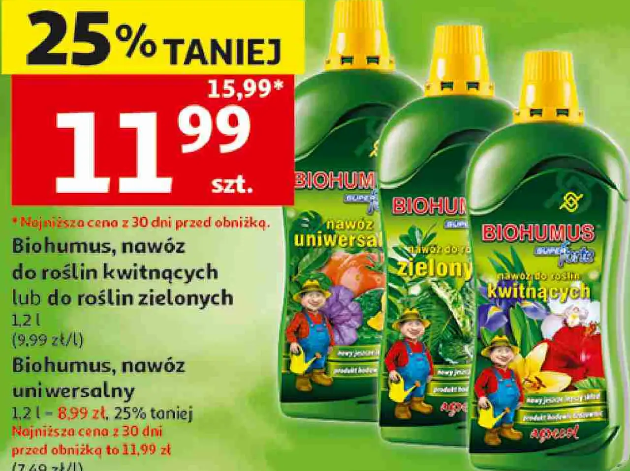 Biohumus, nawóz uniwersalny lub do roślin kwitnących/zielonych Agrecol