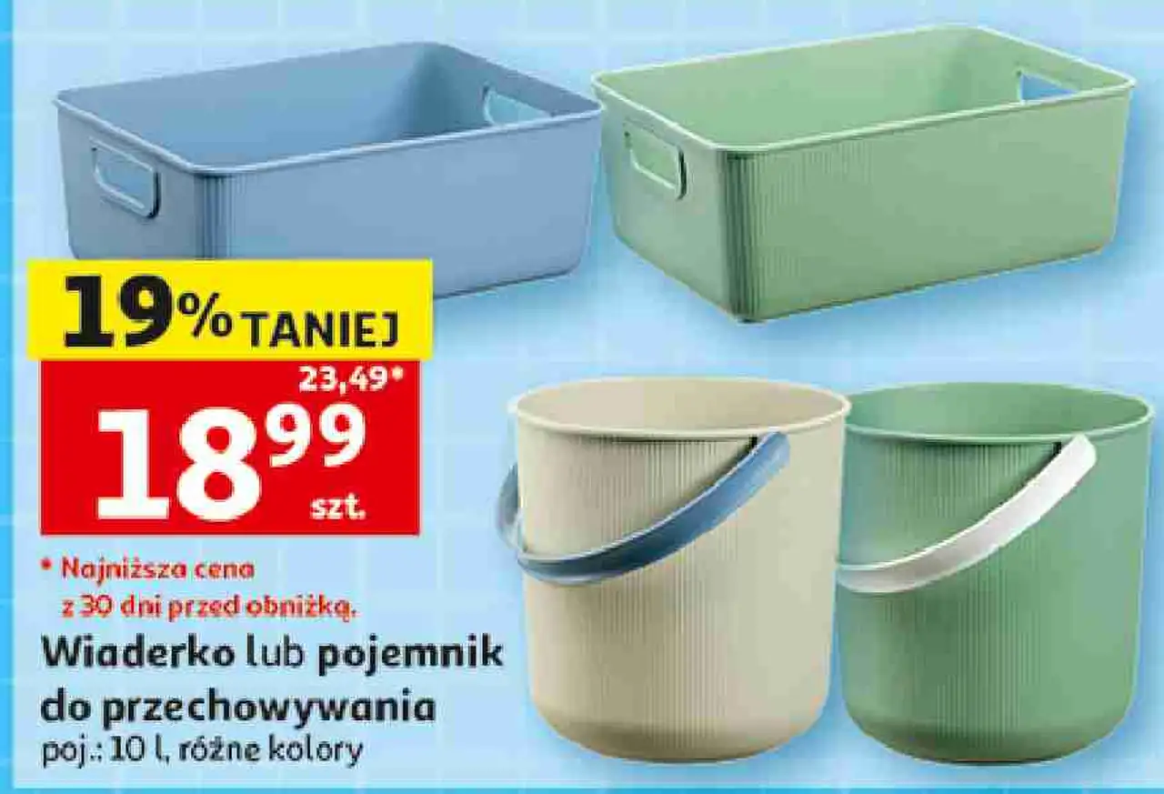 Wiaderko lub pojemnik do przechowywania, poj.: 10 l