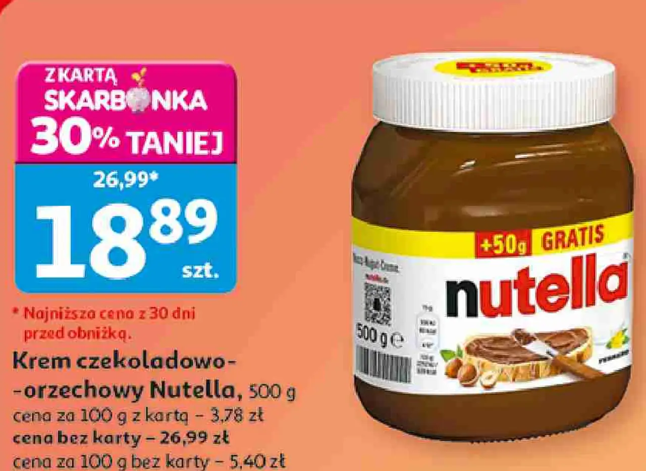 Krem czekoladowo-orzechowy Nutella
