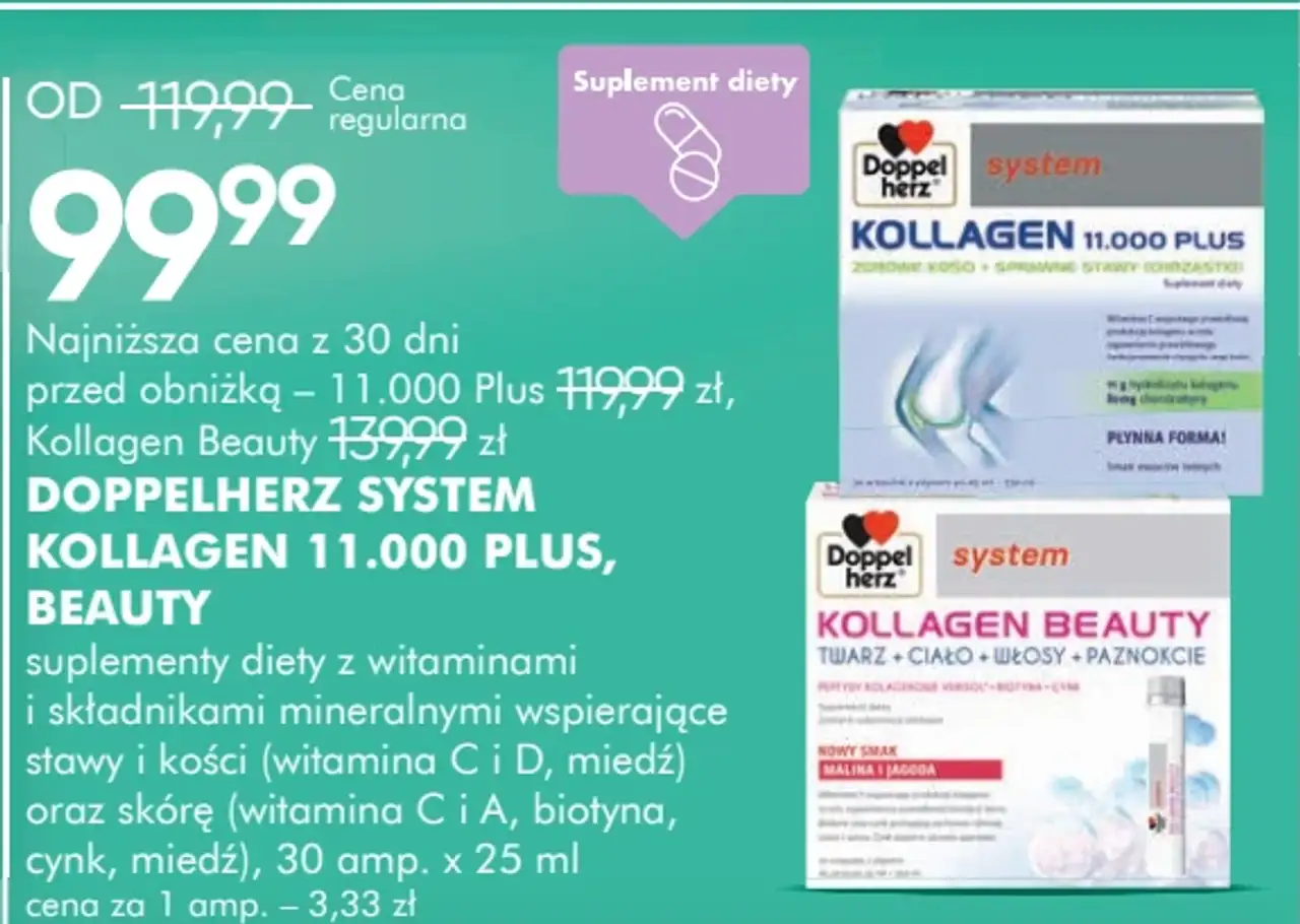 Doppelherz System Kollagen 11000 Plus, Beauty