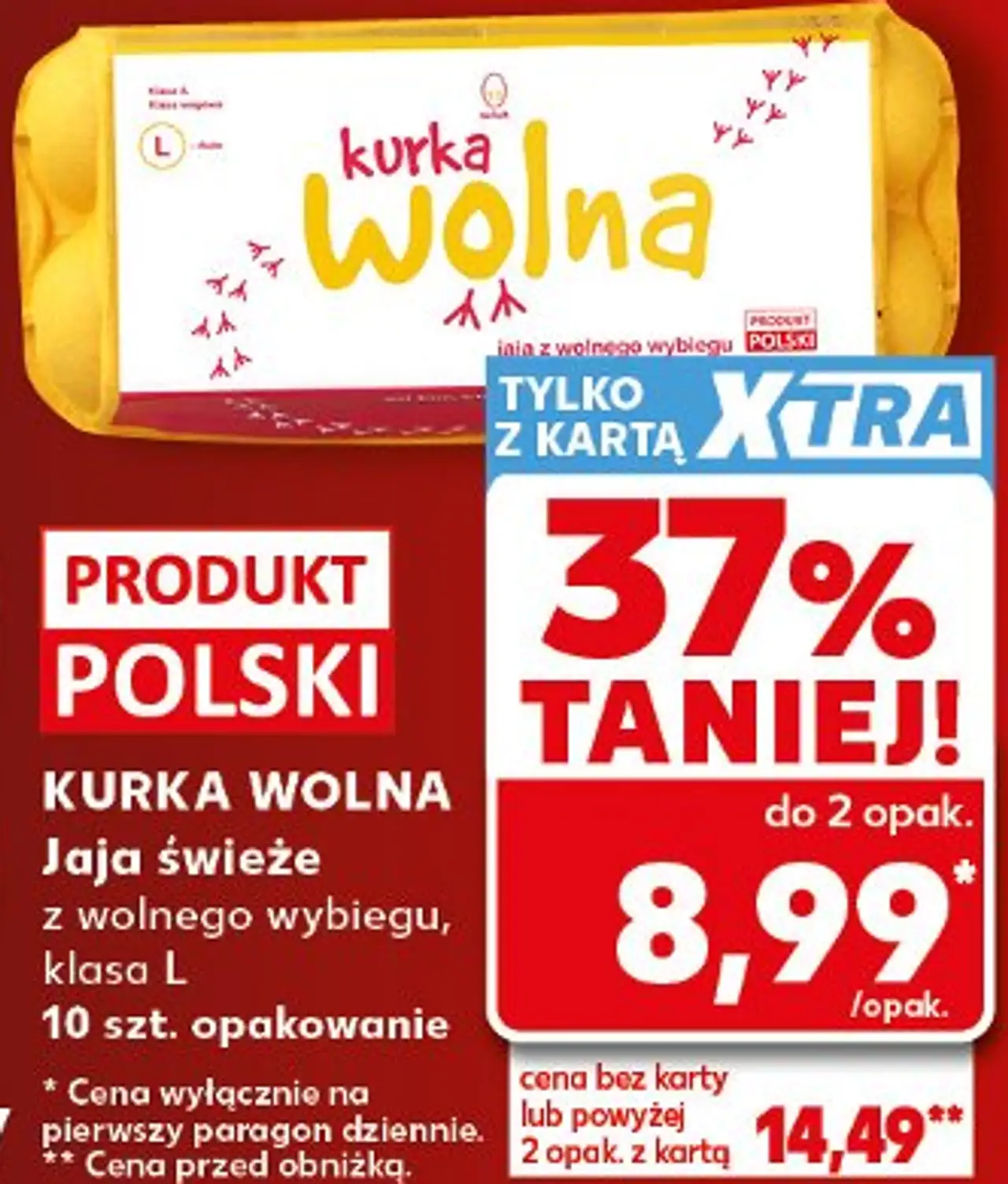KURKA WOLNA Jaja świeże z wolnego wybiegu