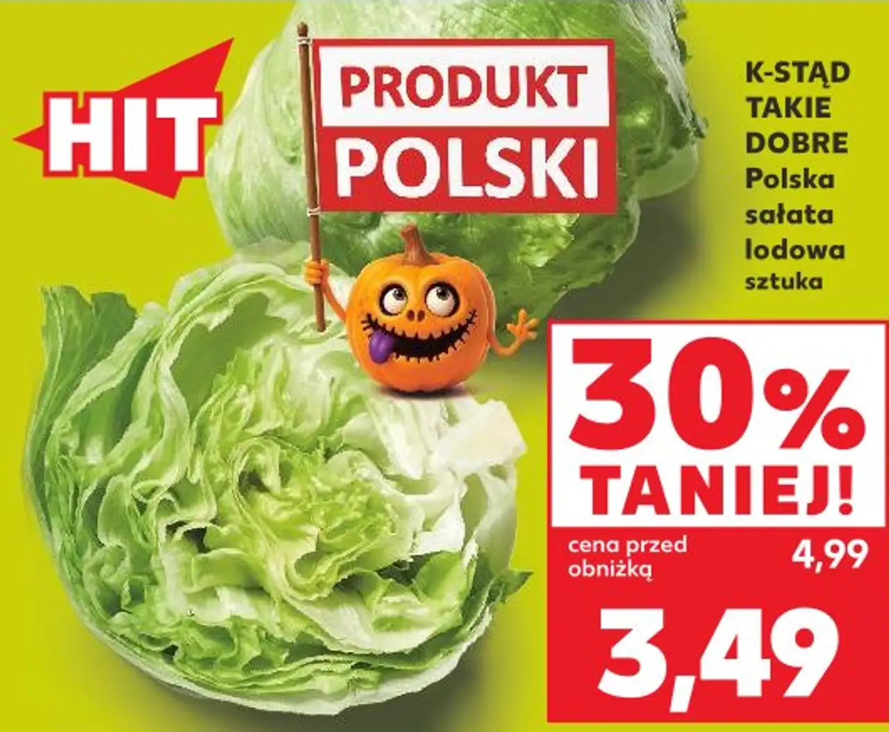 K-STĄD TAKIE DOBRE Polska sałata lodowa sztuka