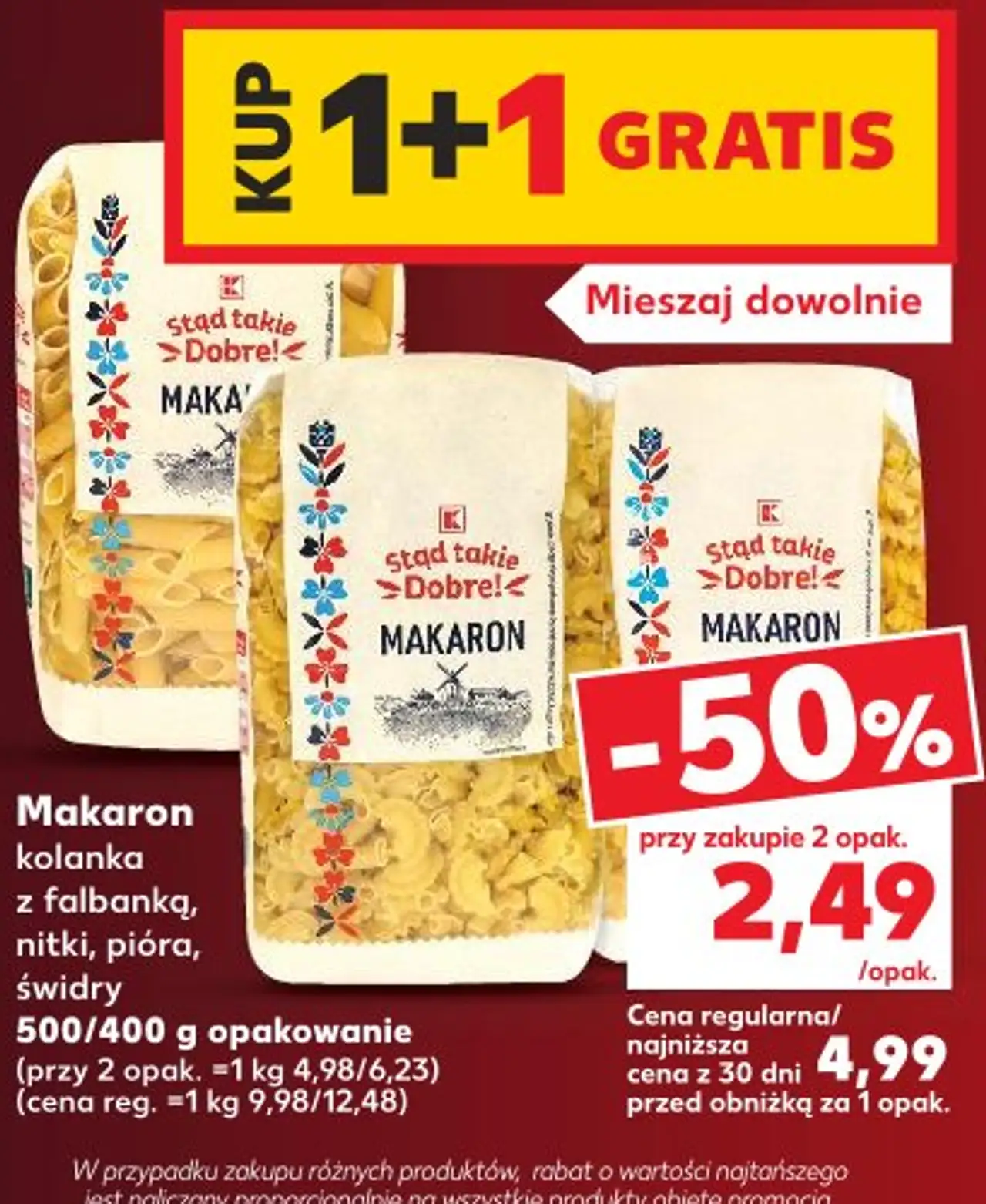 Makaron kolanka z falbanką, nitki, pióra, świdry Stąd takie Dobre!