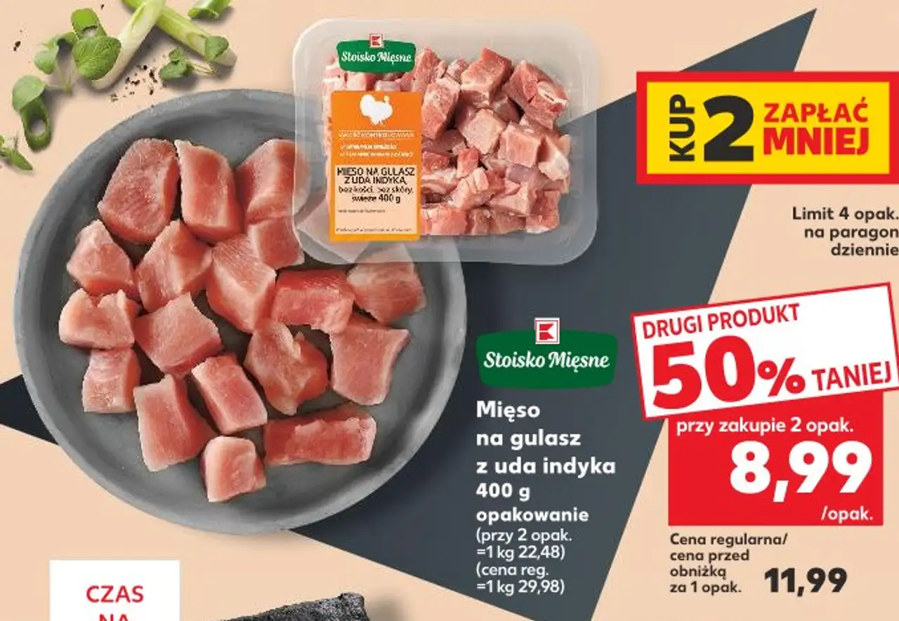 Stoisko Mięsne Mięso na gulasz z uda indyka 400 g