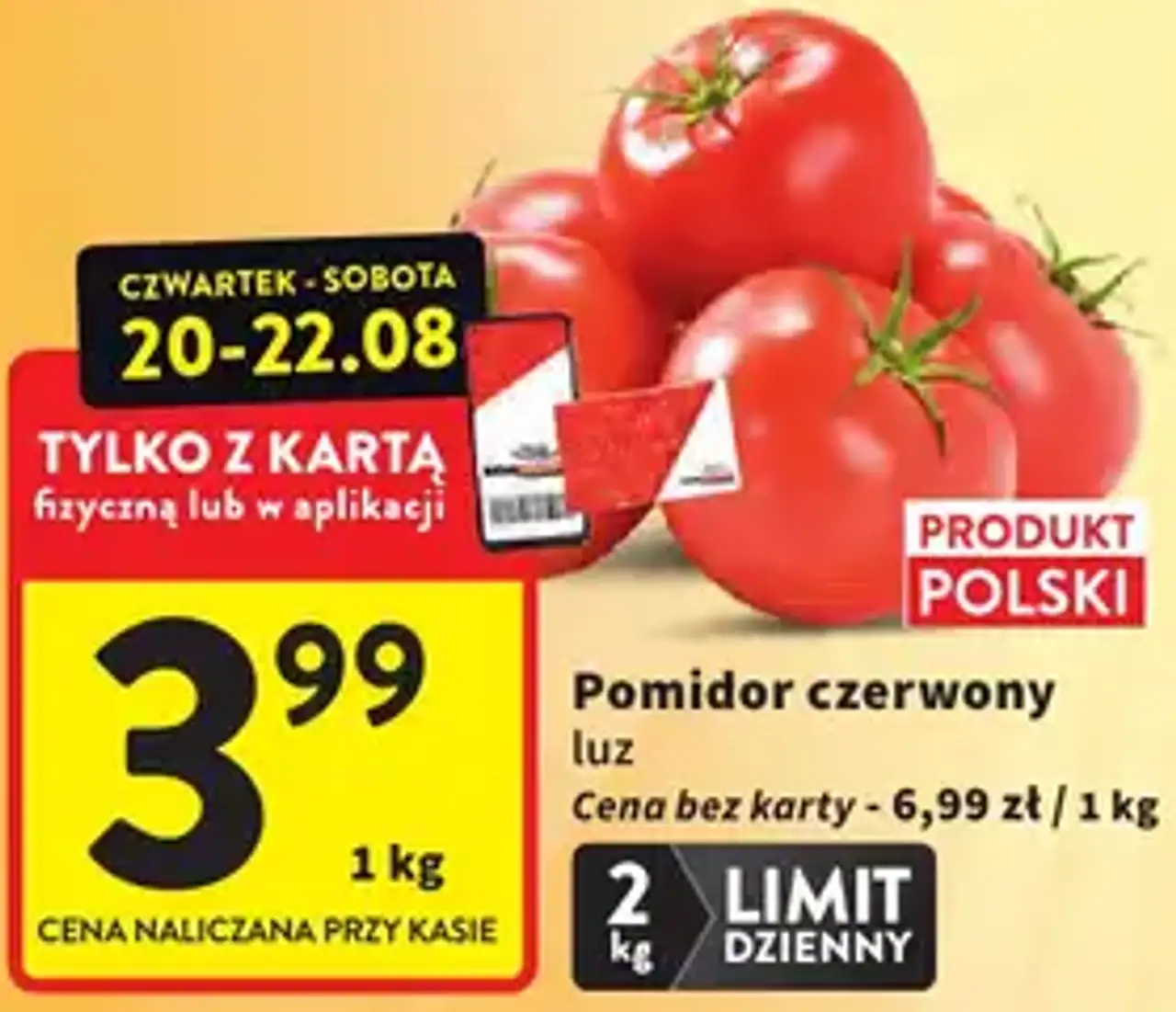 Pomidor czerwony luz