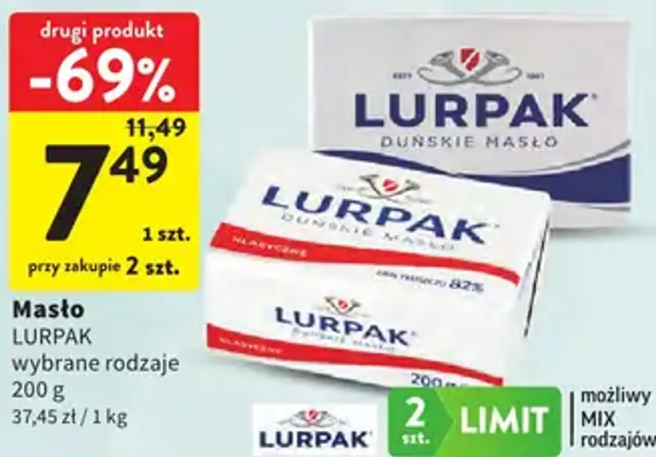 Masło LURPAK wybrane rodzaje