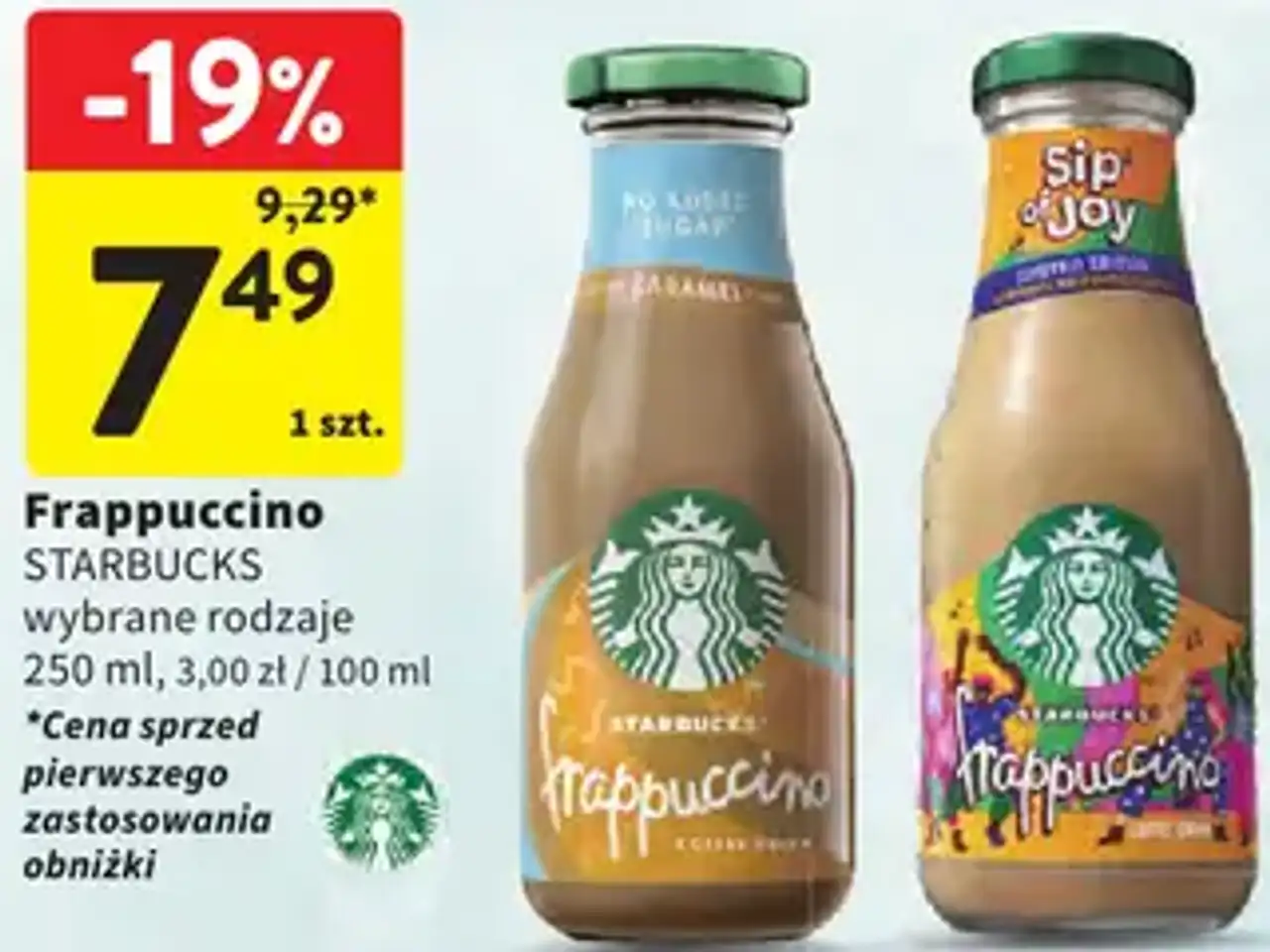 Kawa Starbucks Frappuccino wybrane rodzaje