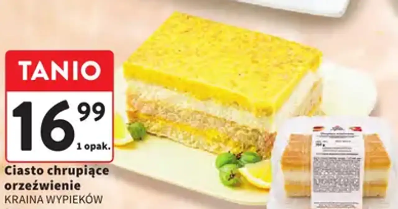 Ciasto chrupiące orzeźwienie KRAINA WYPIEKÓW