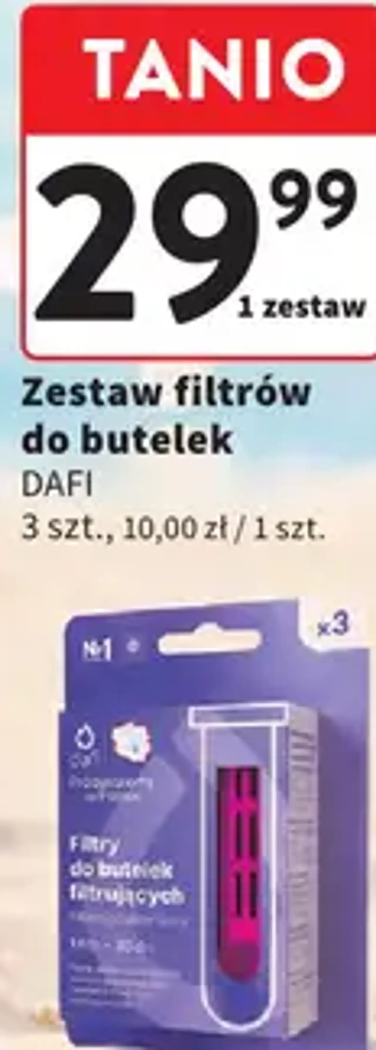 Zestaw filtrów do butelek DAFI