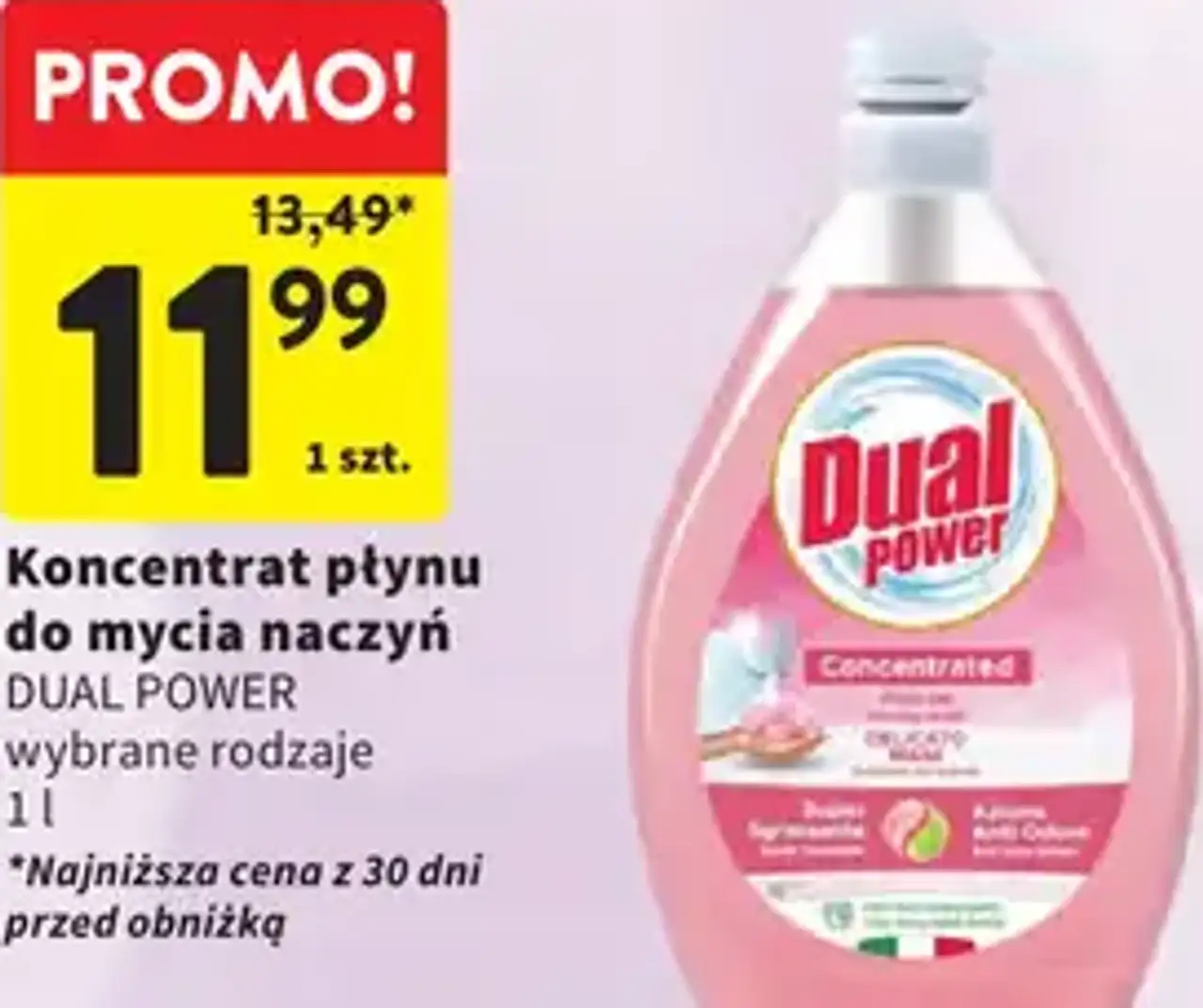 Koncentrat płynu do mycia naczyń Dual Power