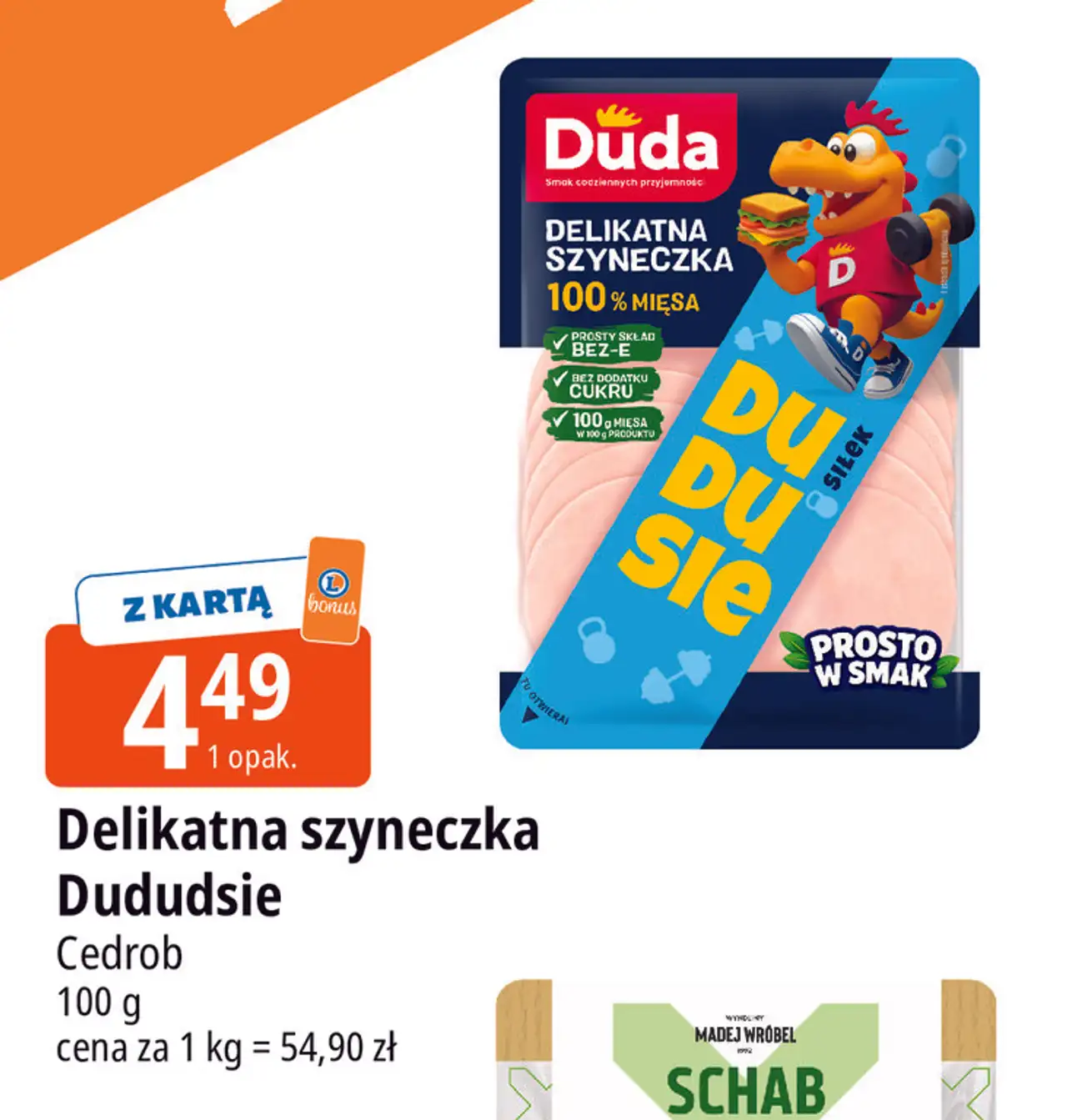 Delikatna szyneczka Dududsie Cedrob 100 g
