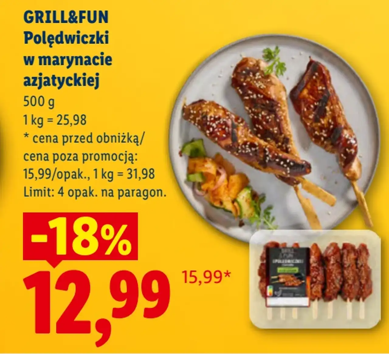GRILL&FUN Polędwiczki w marynacie azjatyckiej