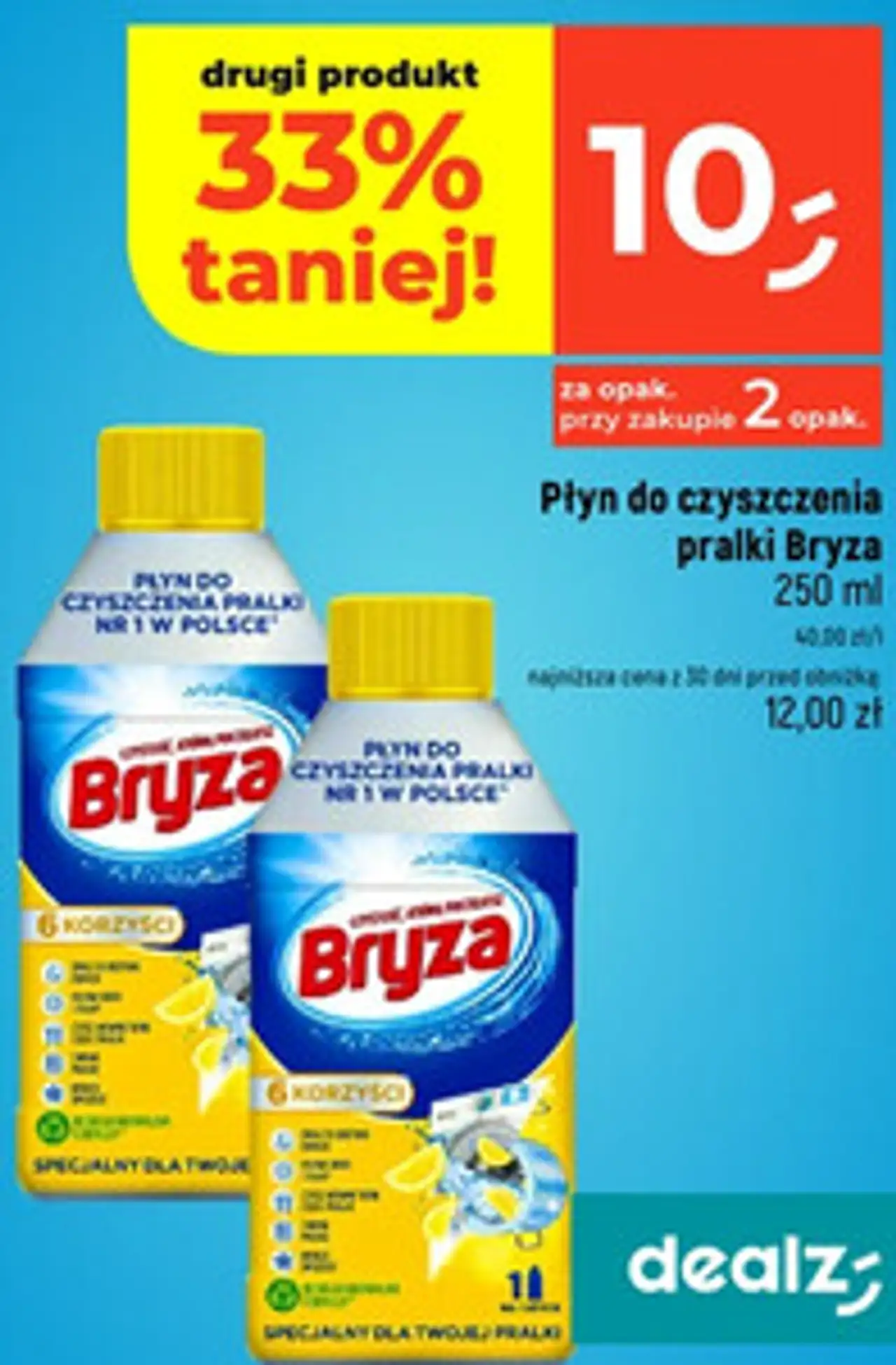 Płyn do czyszczenia pralki Bryza