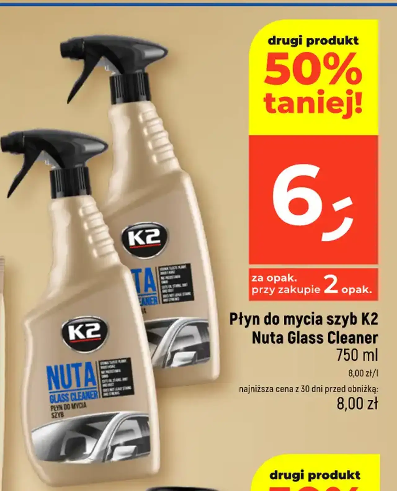 Płyn do mycia szyb K2 Nuta Glass Cleaner