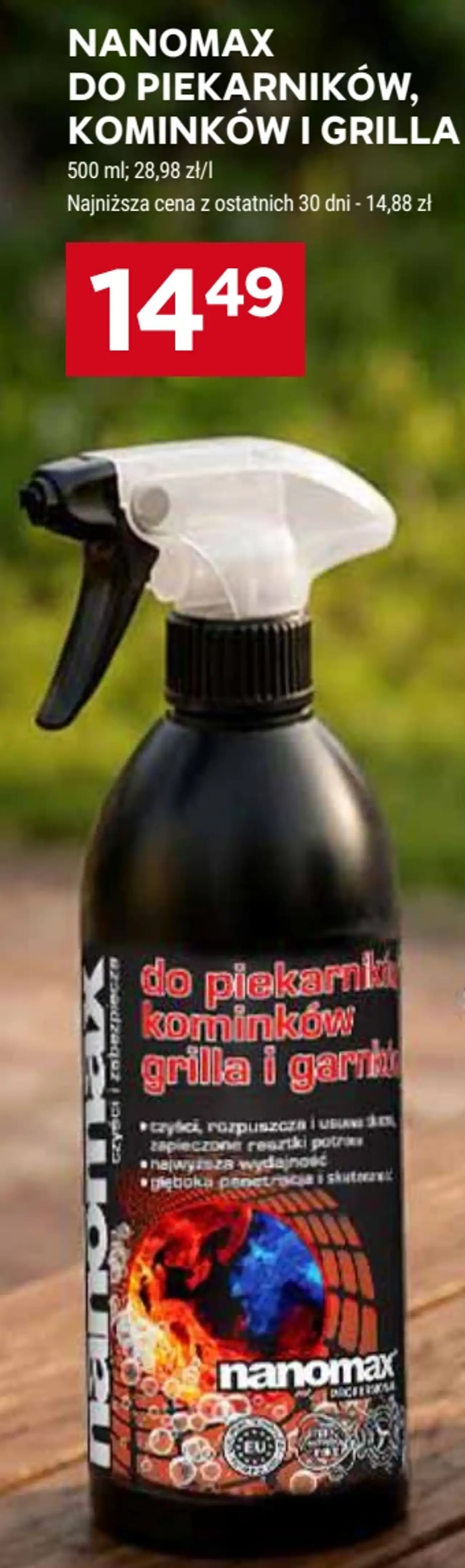 Nanomax do piekarników, kominków i grilla