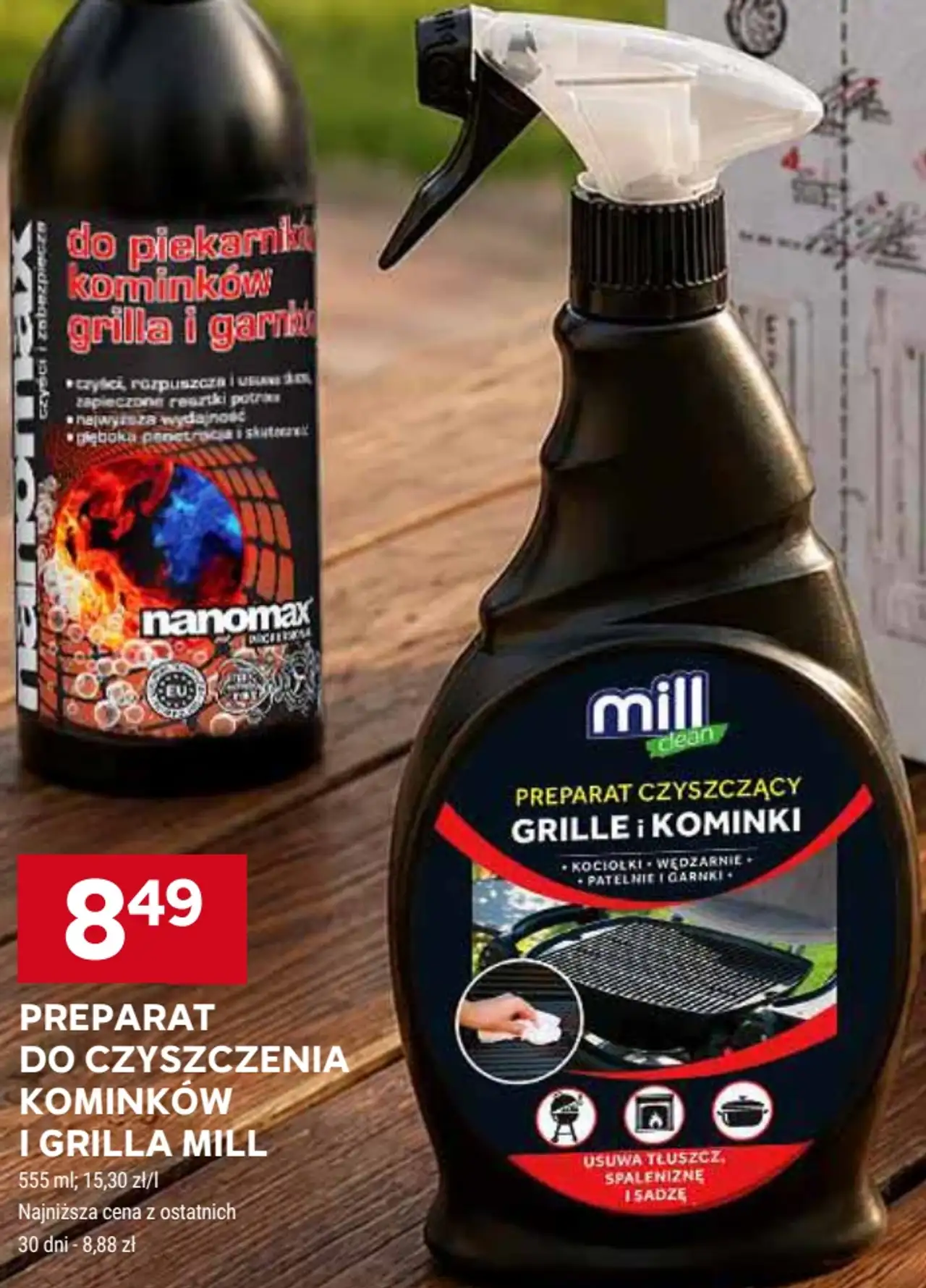 Preparat do czyszczenia kominków i grilla Mill