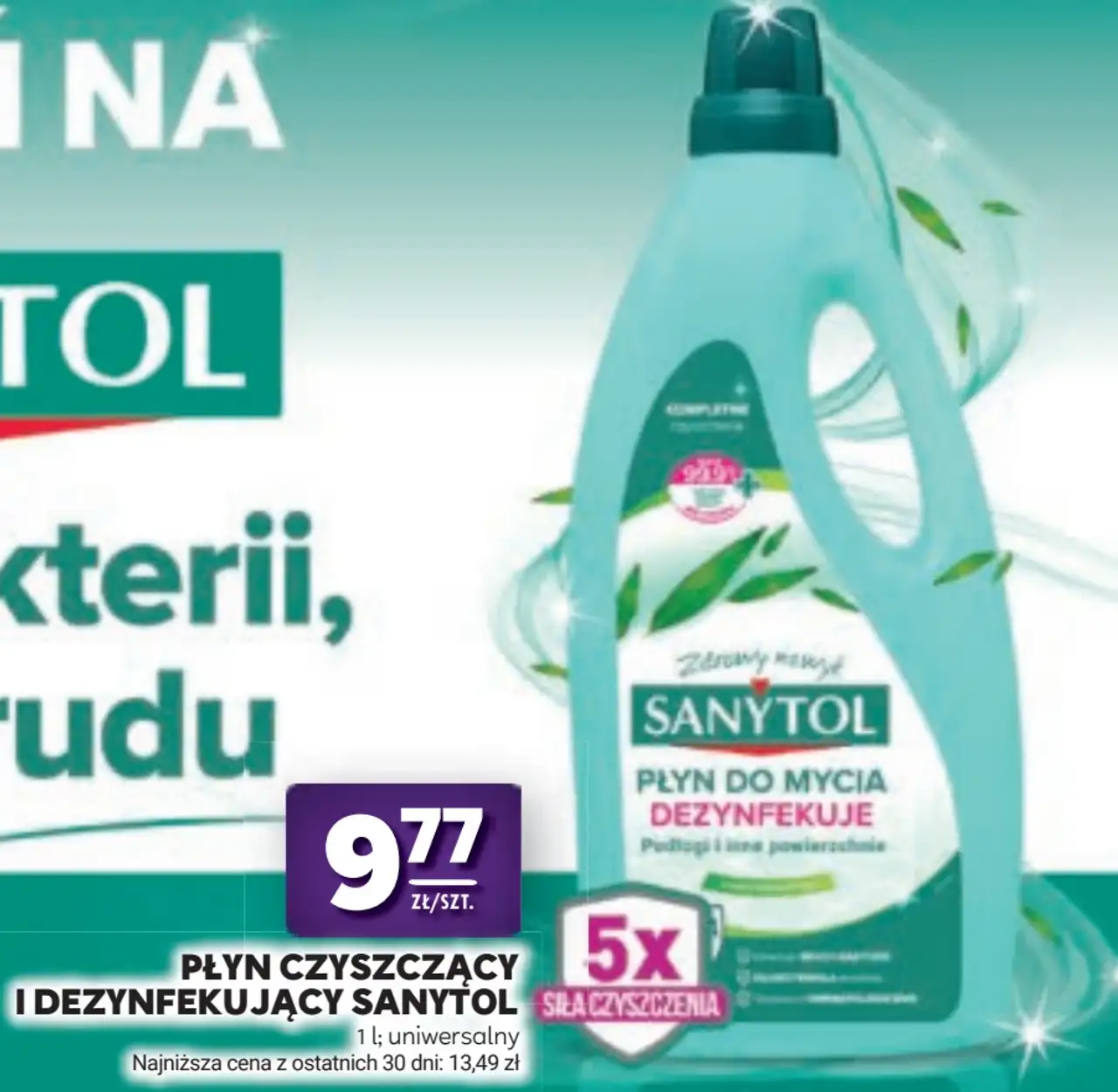 Płyn czyszczący i dezynfekujący Sanytol