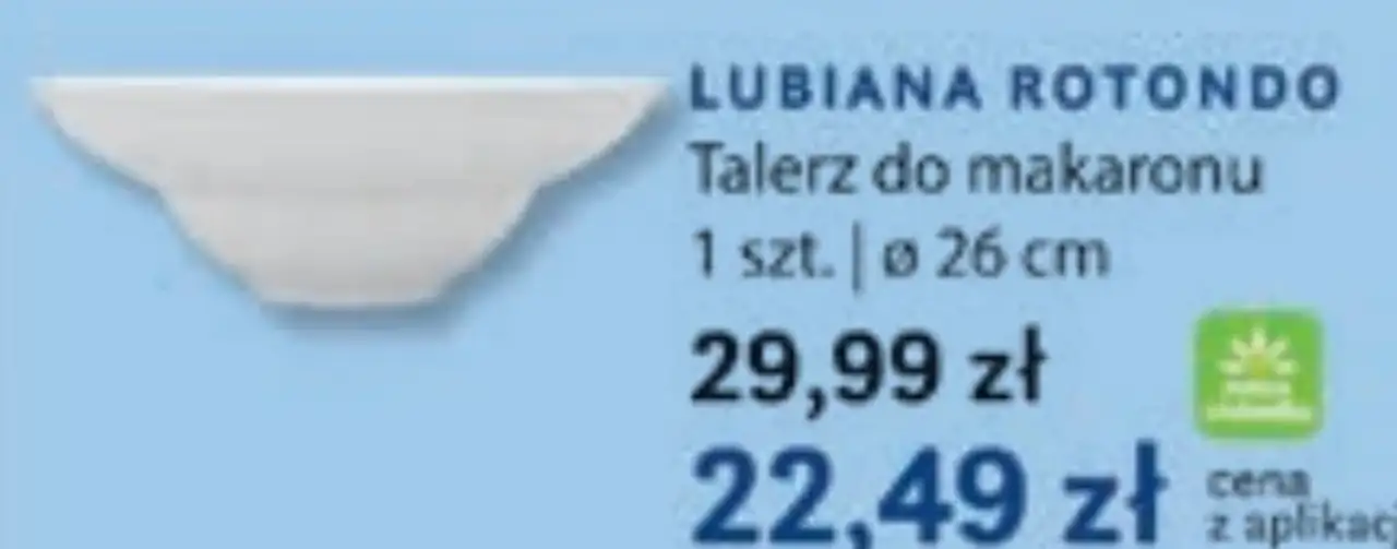 LUBIANA ROTONDO Talerz do makaronu 26 cm