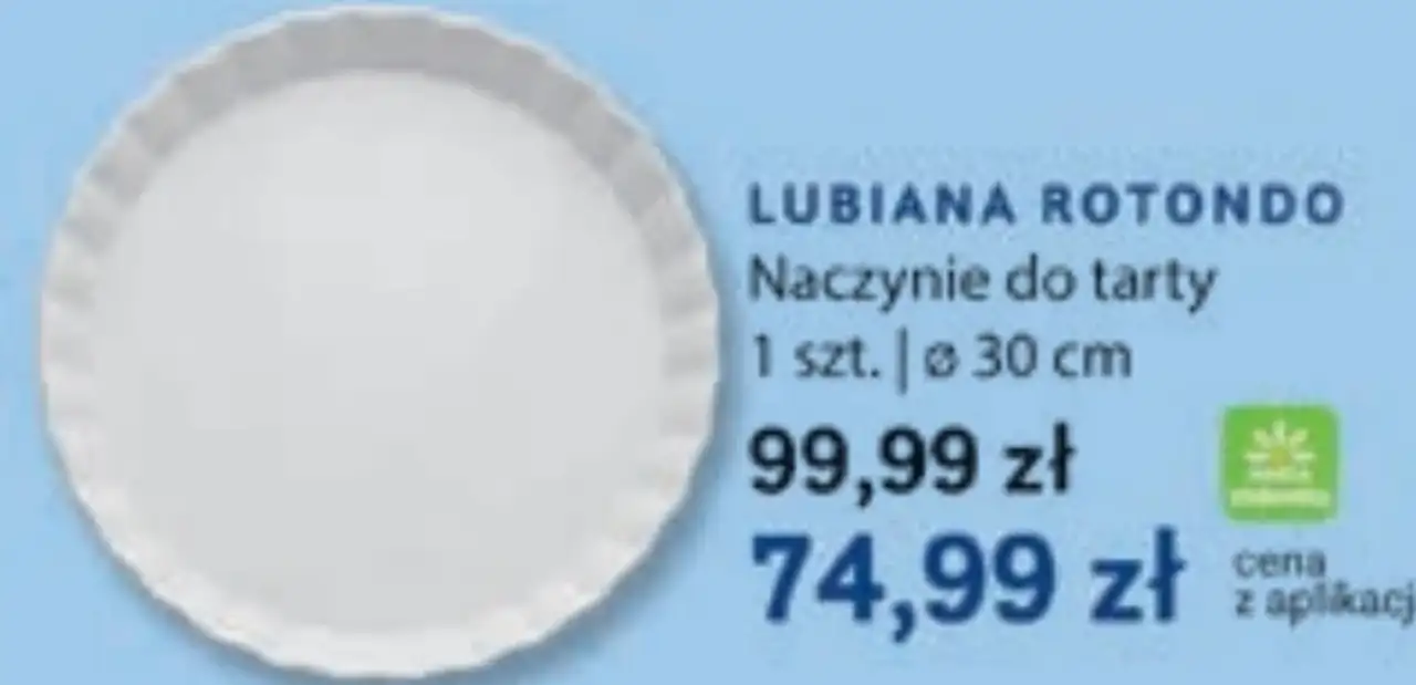 LUBIANA ROTONDO Naczynie do tarty 30 cm