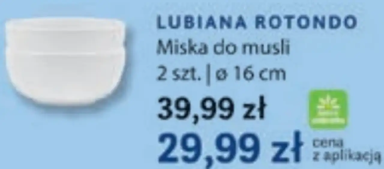 LUBIANA ROTONDO Miska do musli 16 cm, 2 szt.
