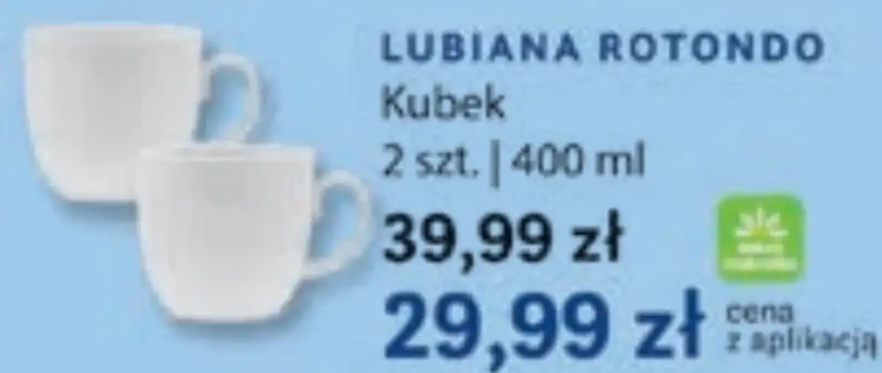LUBIANA ROTONDO Kubek 400 ml, 2 szt.