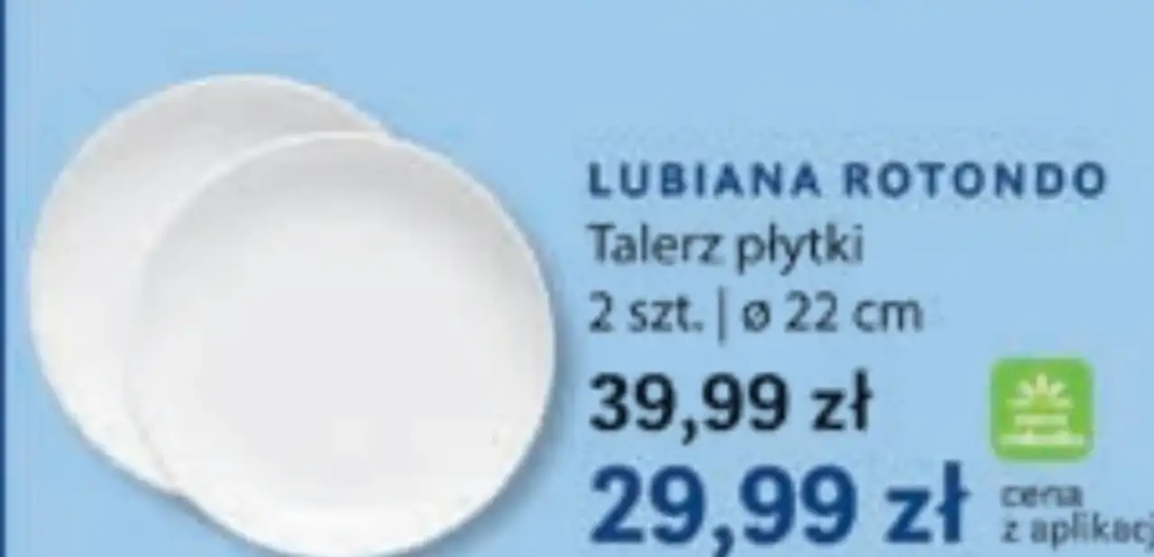 LUBIANA ROTONDO Talerz płytki 22 cm, 2 szt.