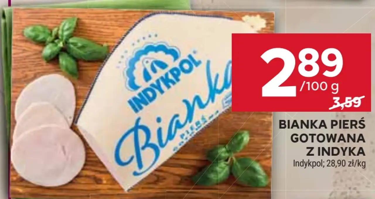 Bianka pierś gotowana z indyka Indykpol
