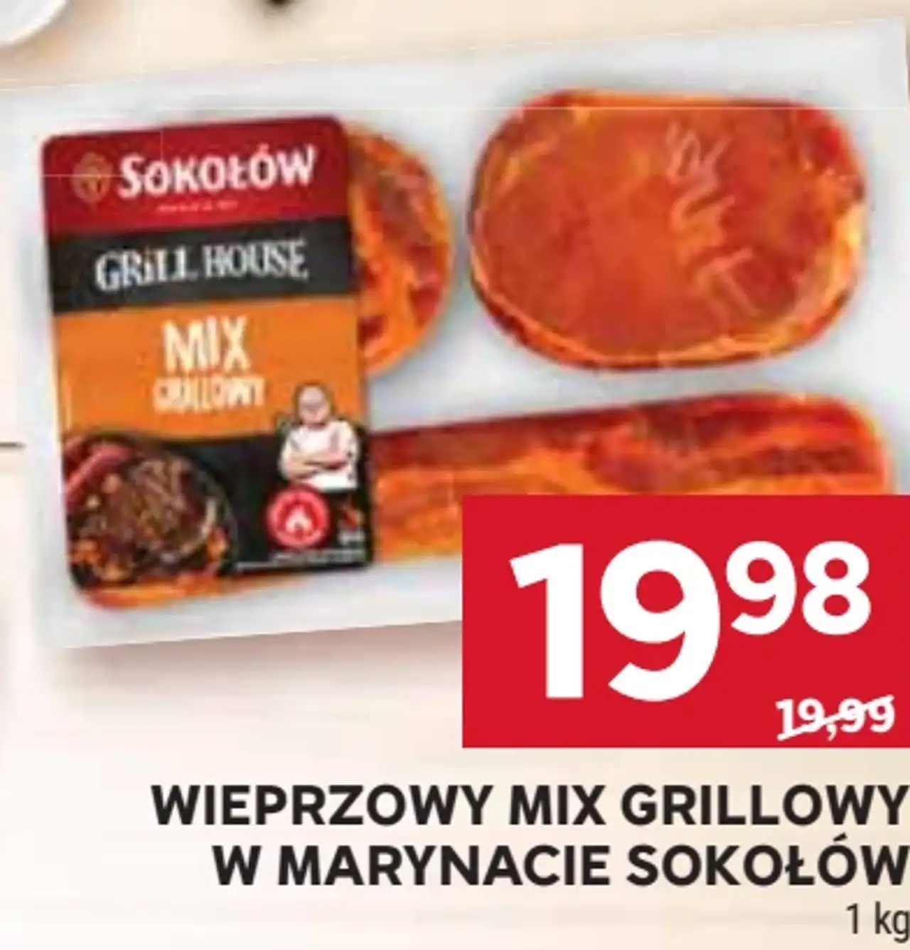 Wieprzowy mix grillowy w marynacie Sokołów