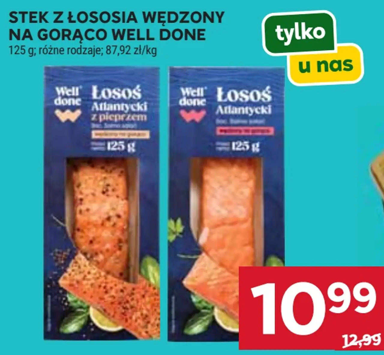 Stek z łososia wędzony na gorąco Well Done