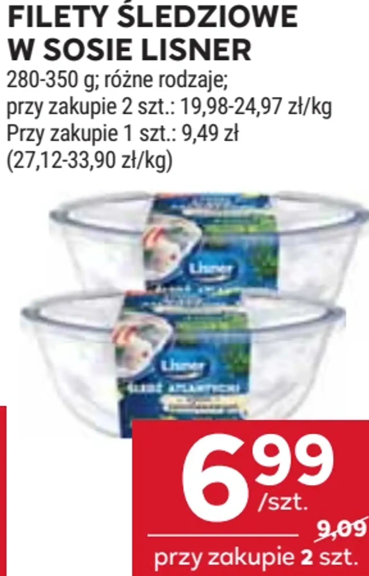 Filety śledziowe w sosie Lisner