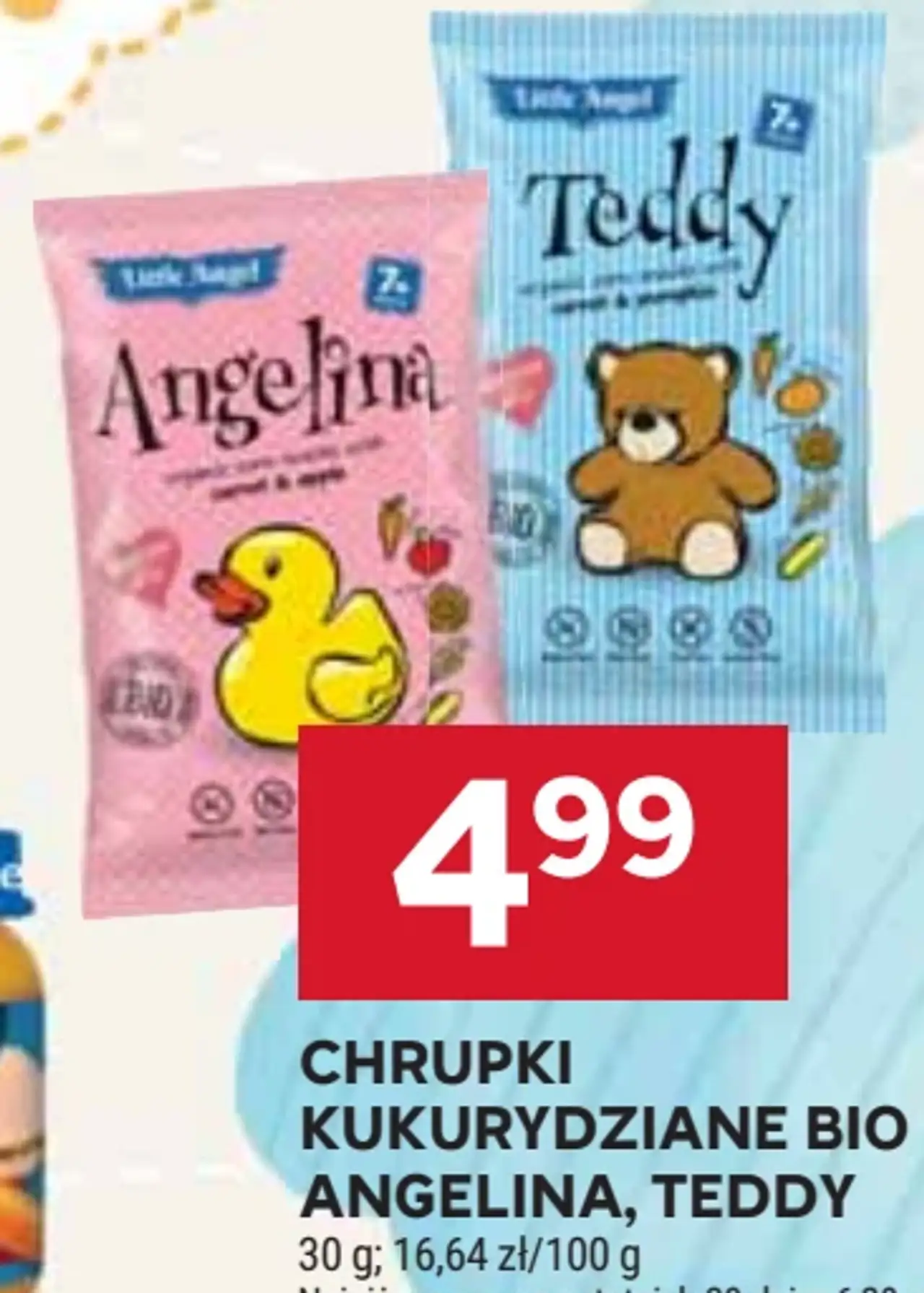 Chrupki kukurydziane Bio Angelina, Teddy