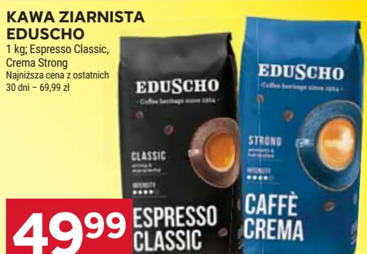 Kawa ziarnista Eduscho Espresso Classic / Caffè Crema Strong