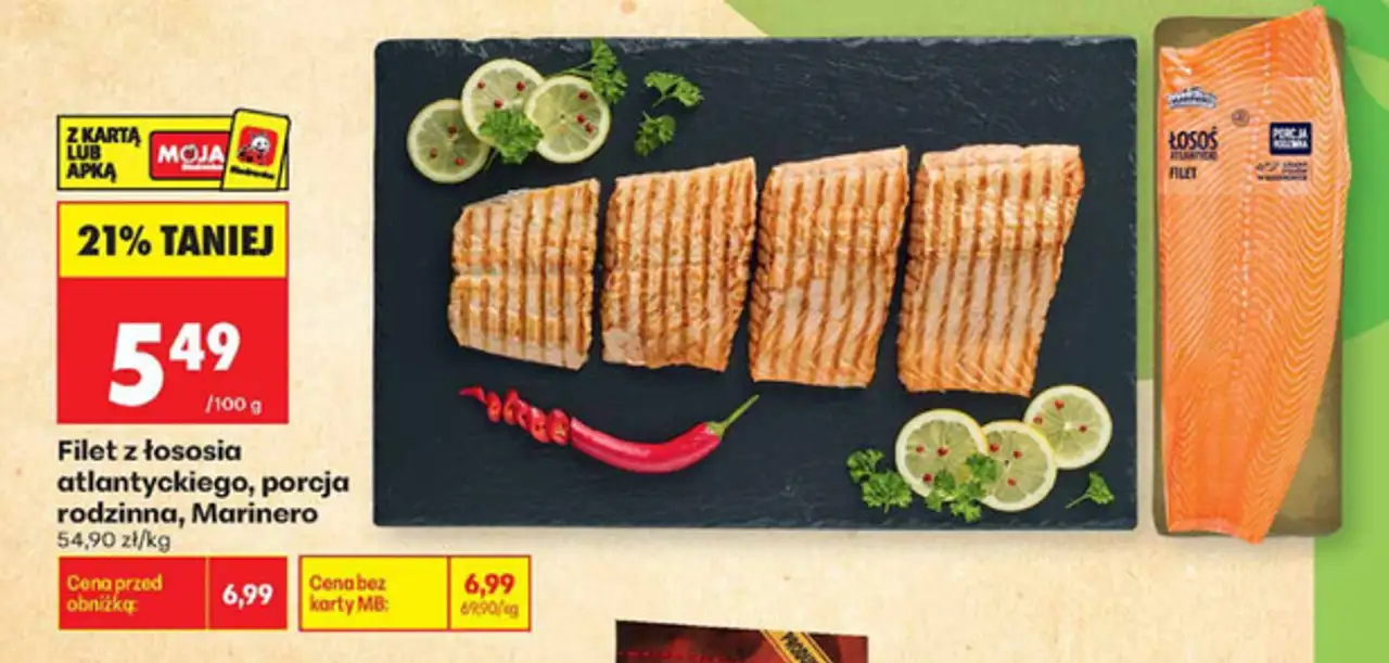 Filet z łososia atlantyckiego, porcja rodzinna Marinero