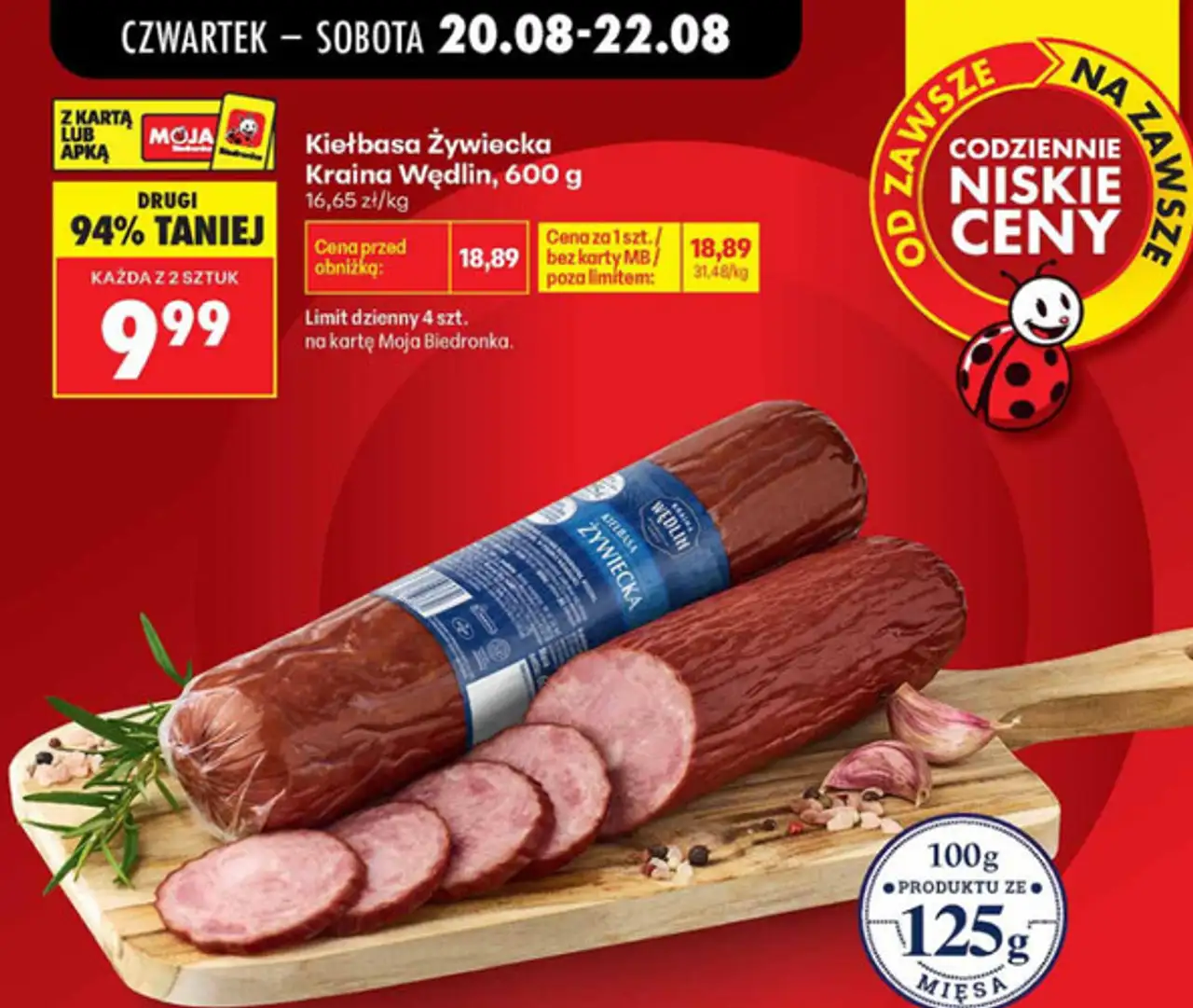 Kiełbasa Żywiecka Kraina Wędlin