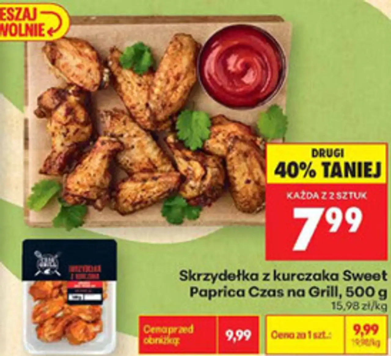 Skrzydełka z kurczaka Sweet Paprica Czas na Grill